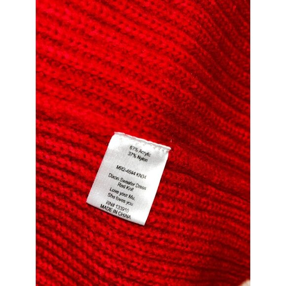 Show Me Your Mumu Red  Dixon Balloon Sleeves Knit Sweater Women's Size S - Picture 9 of 9